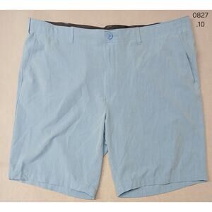 BCG (44W) Men's Blue Dri-Fit Plaid Golf Shorts